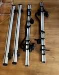 Belki bagżnika dachowego yakima+ dwa uchwyty na rower thule pro rider