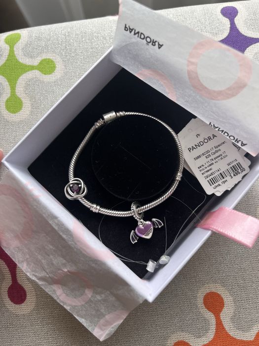 Оригінальний браслет Пандора з намистинами
