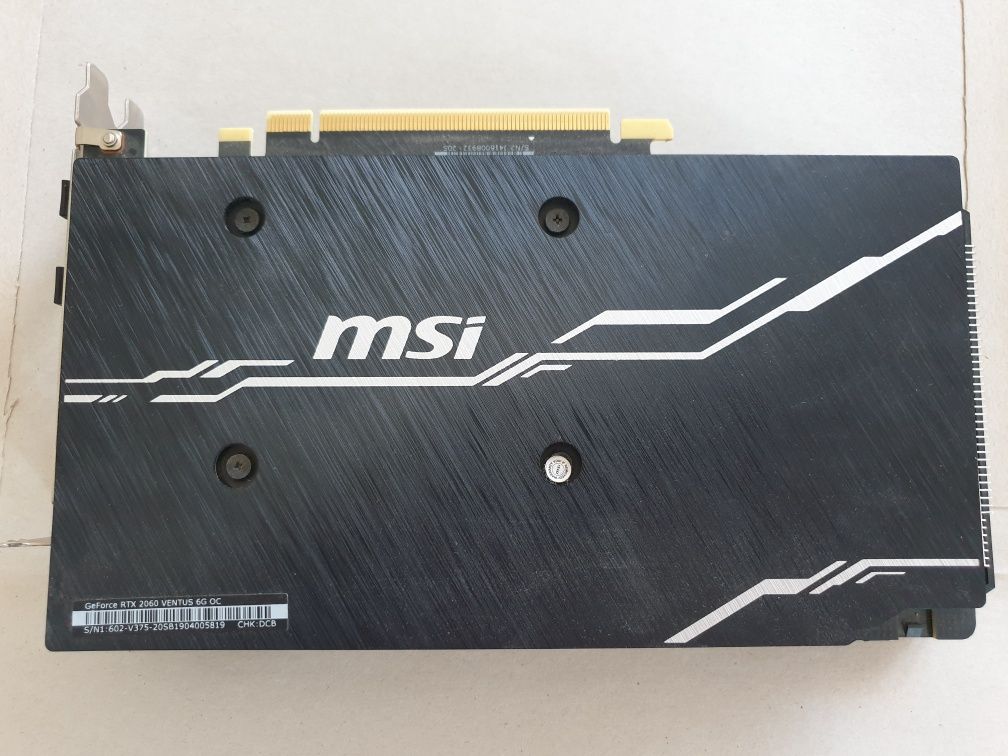 Відеокарта MSI Nvidia GeForce RTX 2060 VENTUS 6 GB