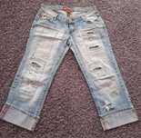 Spodnie jeansowe 3/4 rozmiar s/m
