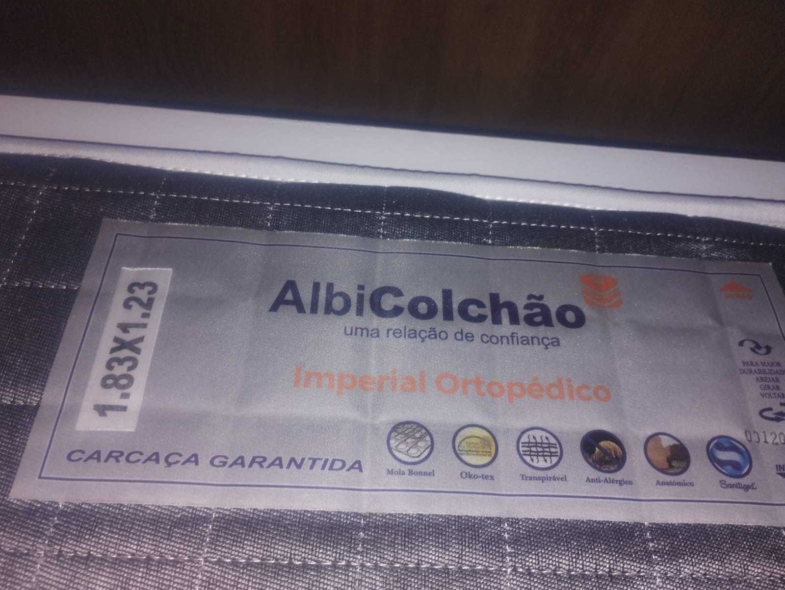 Cama de ferro com colchão