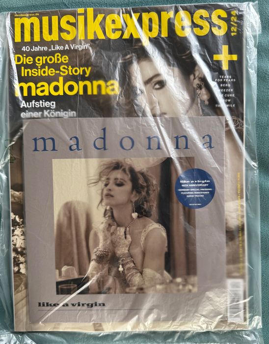 Madonna - Mag - MusikExpress 12/24 - Germany + Vinil 7” Like a Virgin