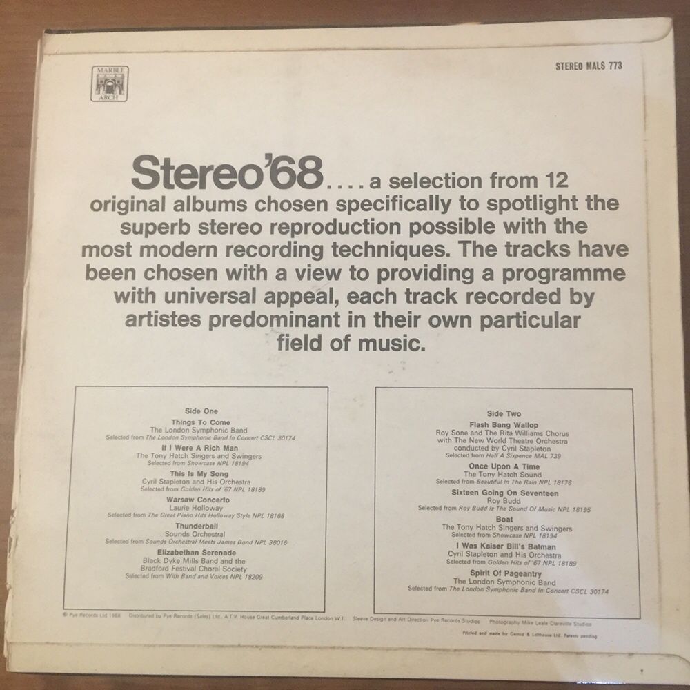 Disco Vinil Stereo 68