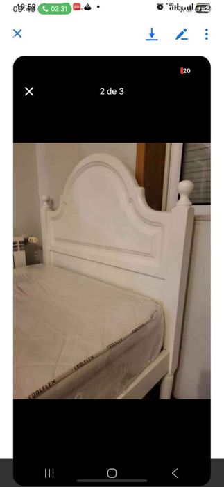 Cama com colchao novo