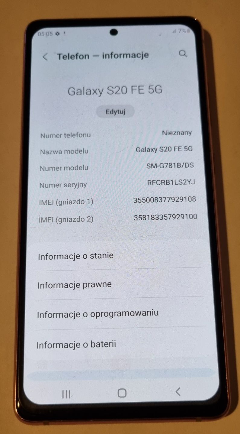 Samsung Galaxy S 20 FE 5G