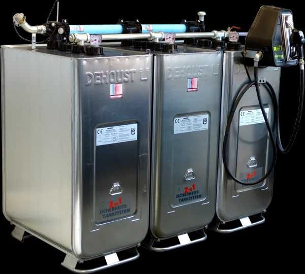 Zbiornik dwupłaszczowy 1000 l na paliwo olej opałowy,ON, nowe,atest CE