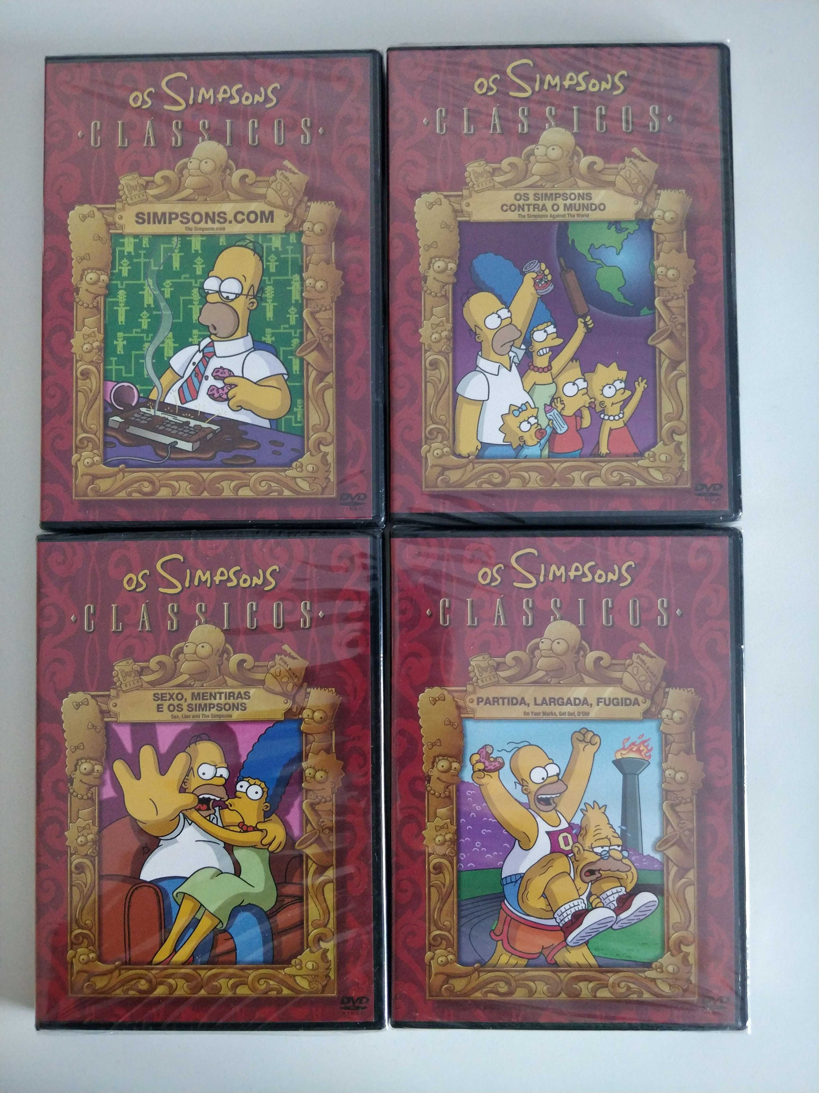 Coleção 4 DVDs Os Simpsons Clássicos - NOVO