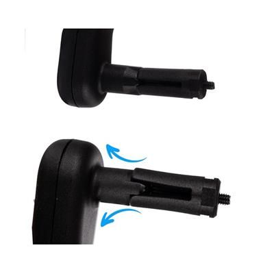 Lusterko rowerowe lewe regulowane czarne