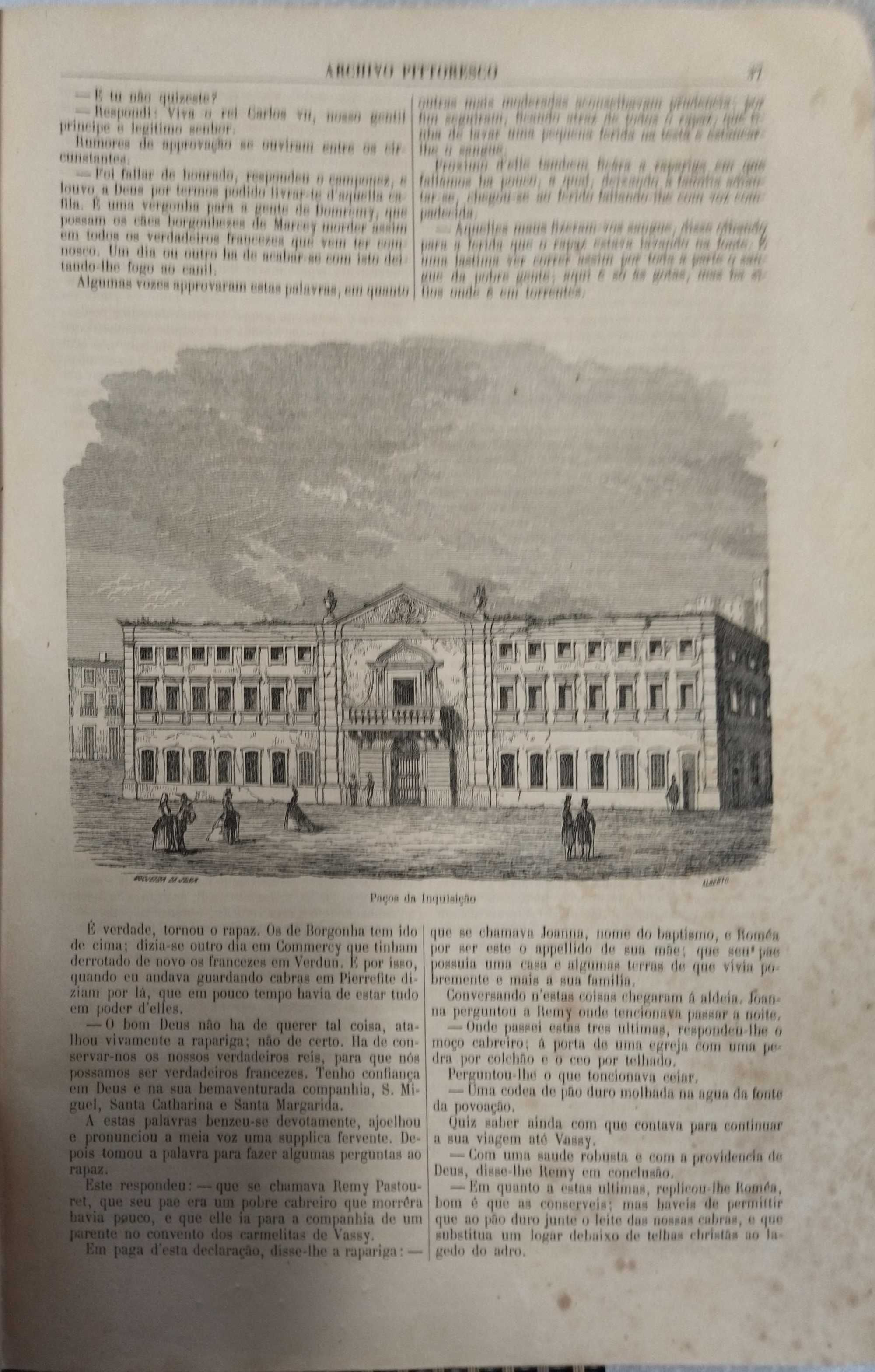 Livro antigo Archivo Pittoresco, Semanário Ilustrado Volume VI, 1863