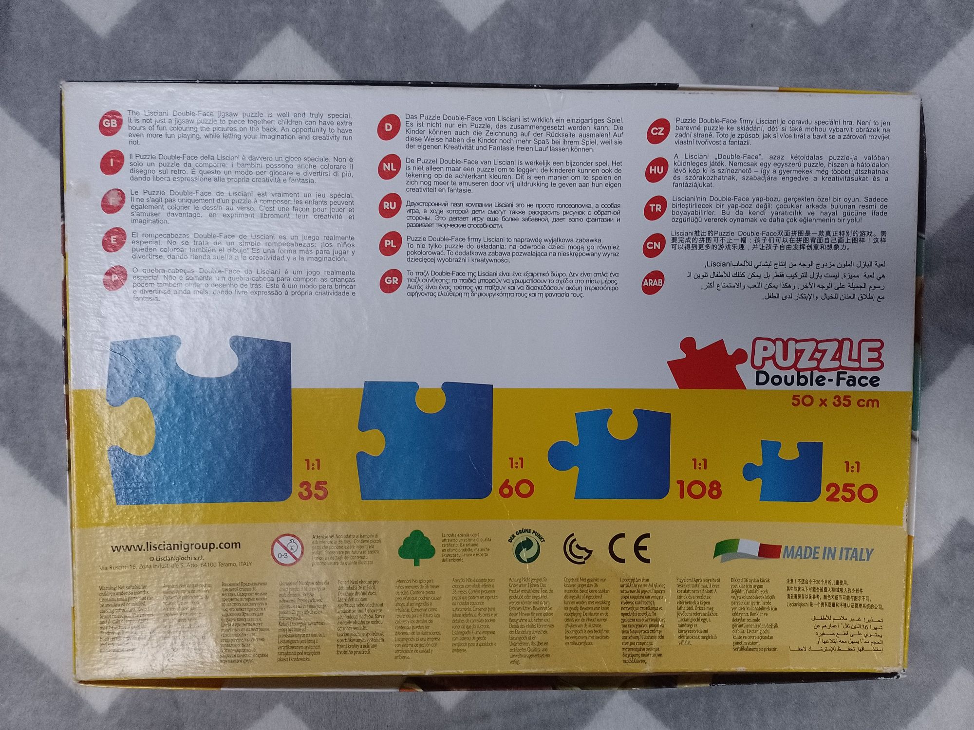 2x puzzle dla 6+ Zwierzogród 250 el / Dobry dinozaur 100 elementów