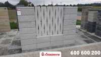 Bloczek ogrodzeniowy pustak JONIEC ogrodzenia betonowe ROMA