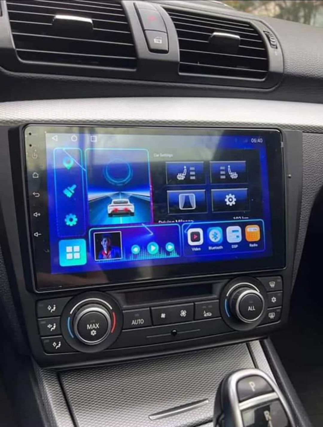 Rádio Android 12 com GPS BMW E81 E82 E87 E88 (Novo)