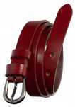 Pasek Damski Bordo Skóra Naturalna Nowy 107 cm