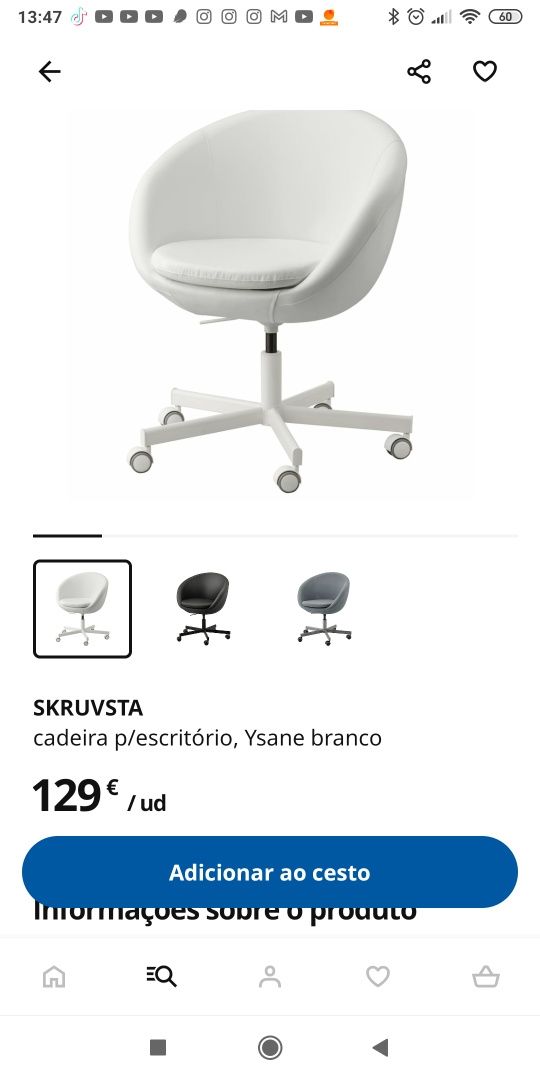 Cadeira giratória IKEA