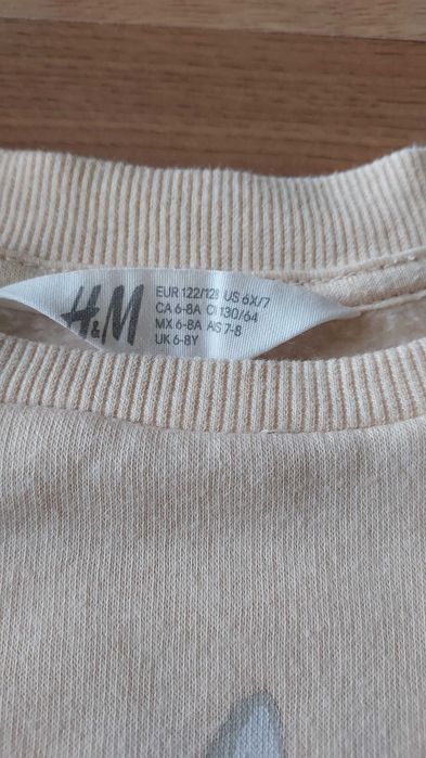 H&M bluzy dla bliźniaczek 122-128