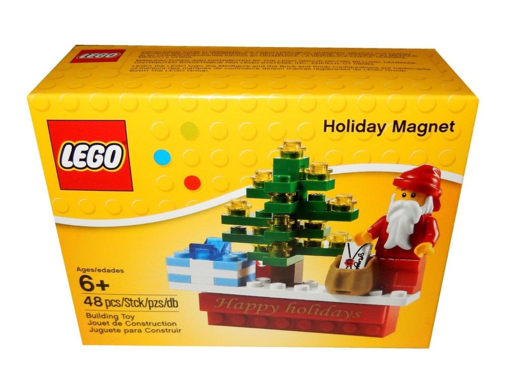 LEGO Swiąteczny magnes Mikołaj prezent choinka unikat Krk