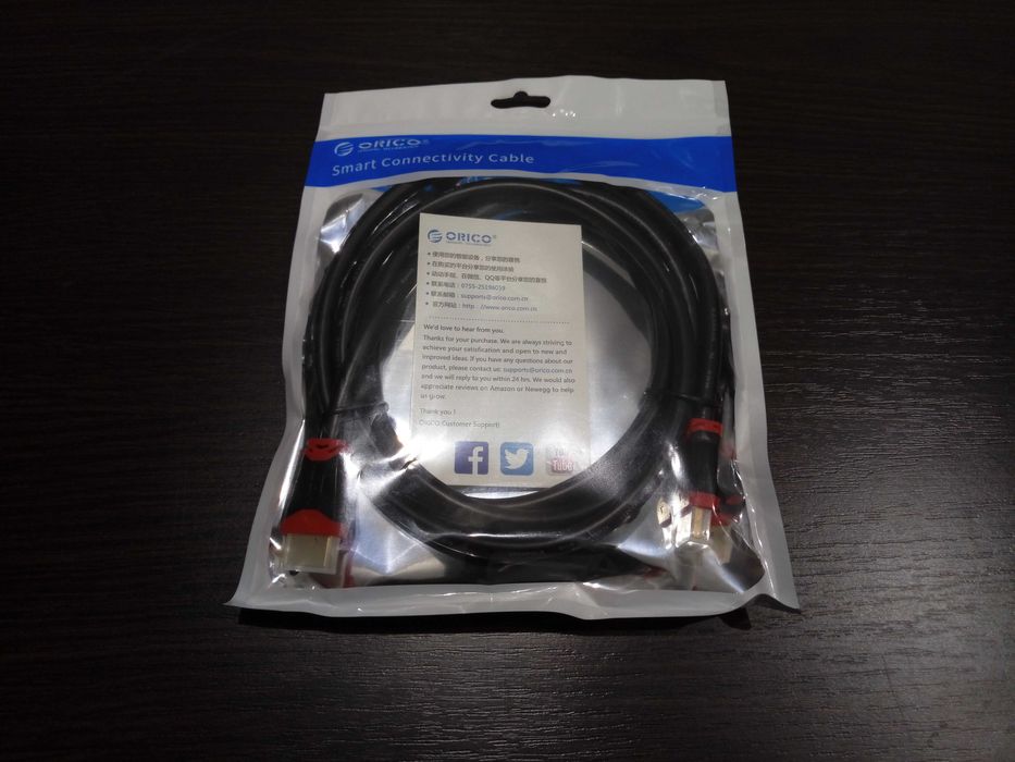Orico оригинальный новый HDMI 2.0 кабель 18Гбит/с 4К/60Гц (1,5 м)