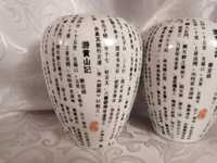 Ładny japoński porcelanowy wazon polecam