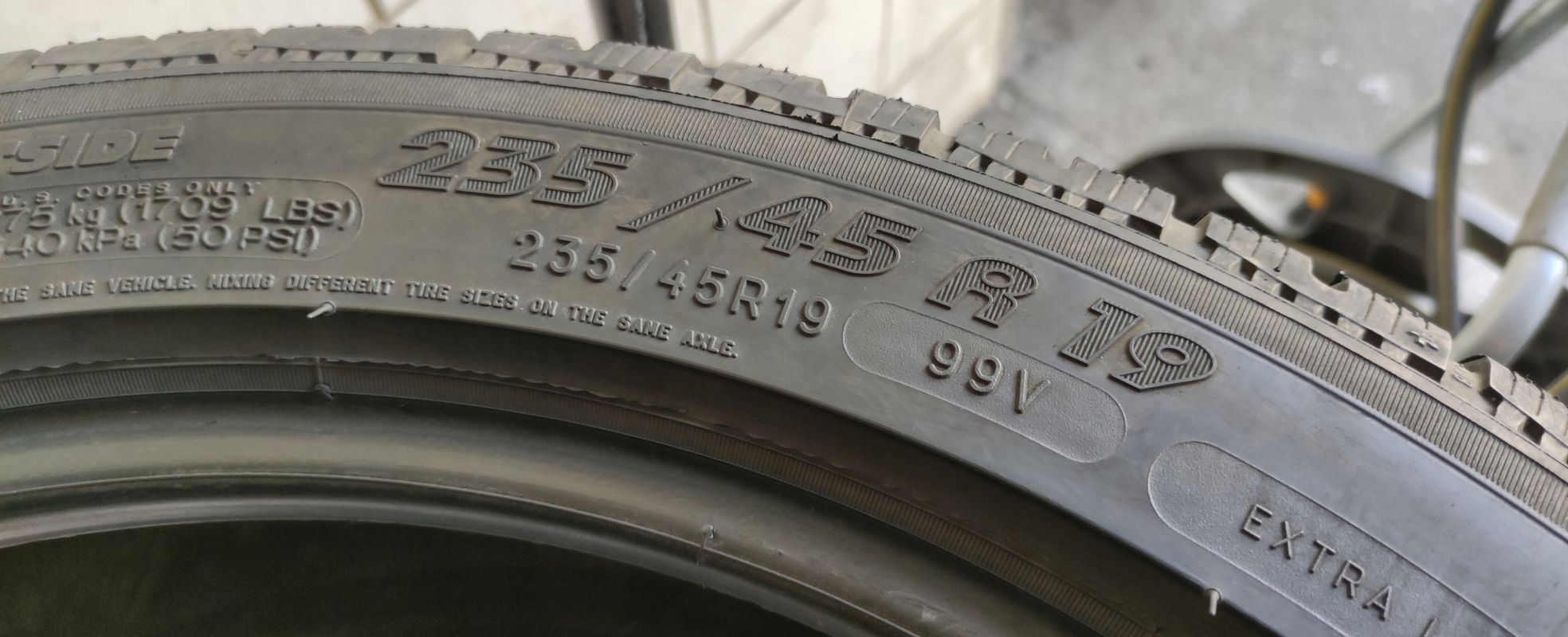 4x 235/45r19 Michelin PilotAlpin Pa4/99v 6,62mm