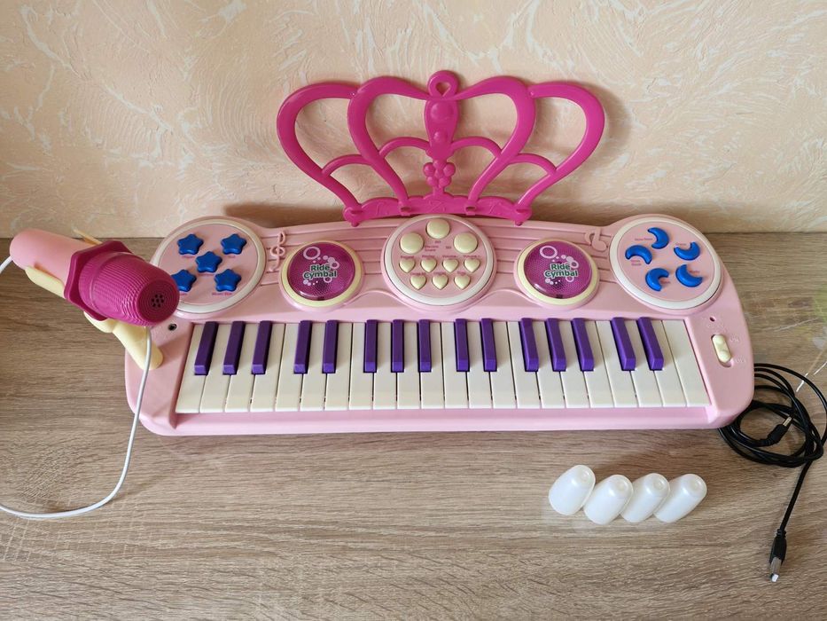 Синтезатор пианино детский с микрофоном