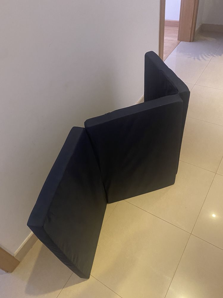 Cama de Viagem Azul Marinho Zippy influi colchao