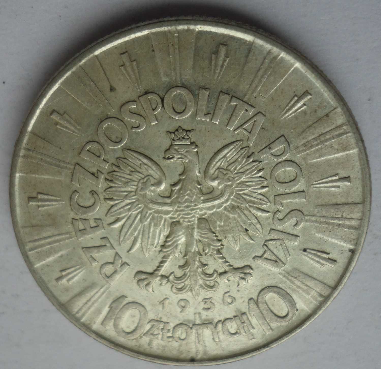 10 Złotych 1936 Józef Piłsudski