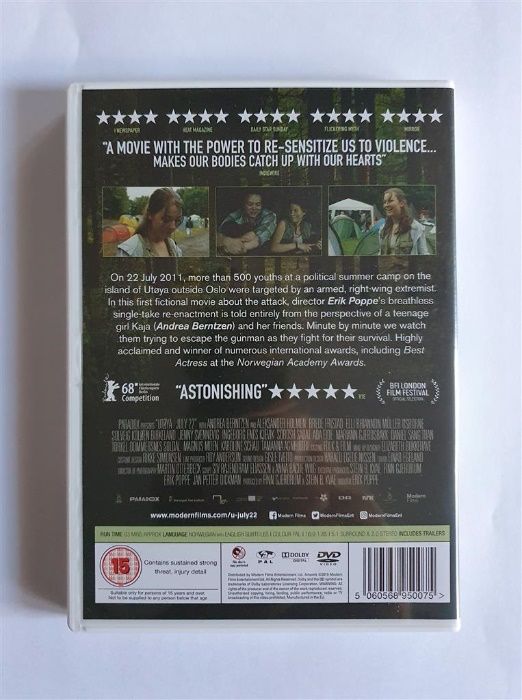 Film Płyta DVD Utoya - July 22