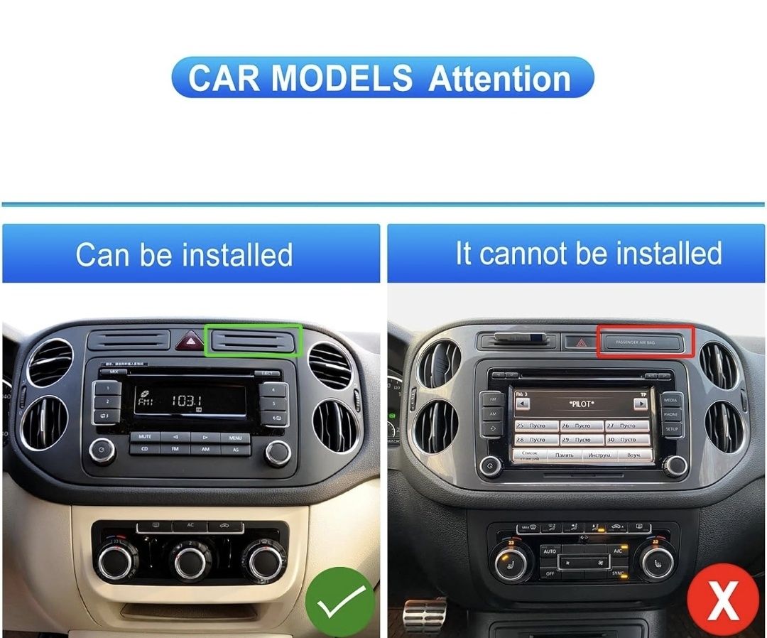 Автомагнитола Android для Volkswagen tiguan 2010-2015