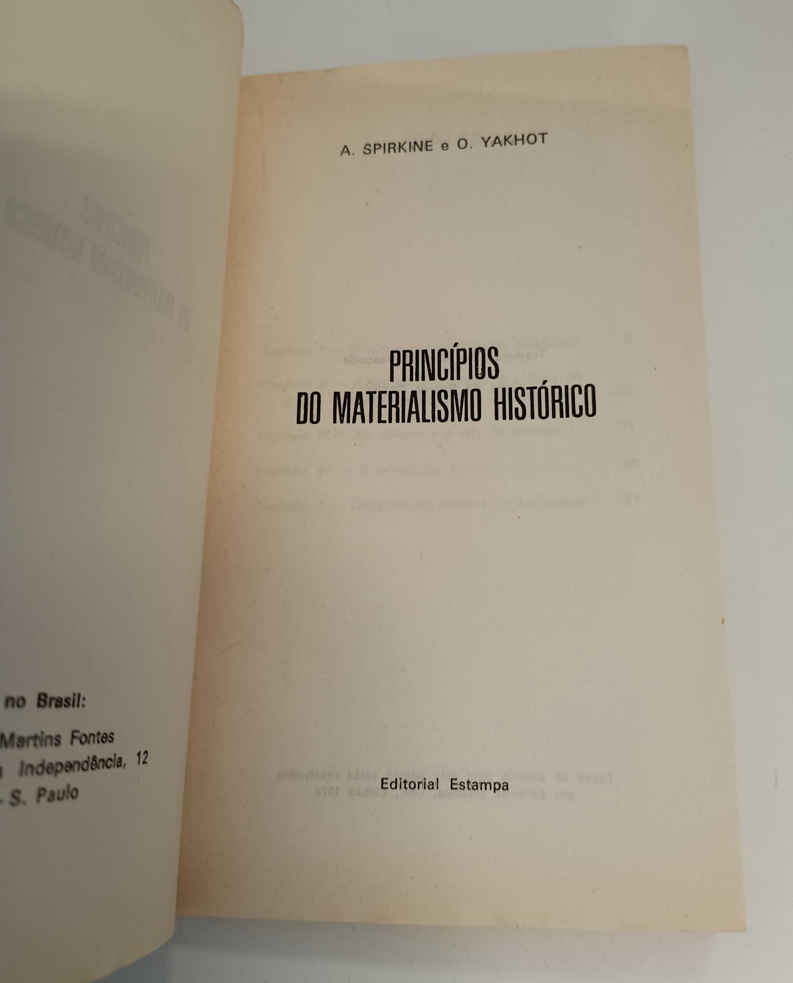 Princípios do materialismo histórico, de A. Spirkine e O. Yaklot