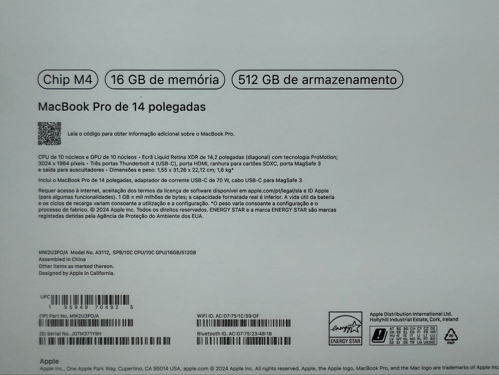 Macbook Pro M4 14’ 2025
