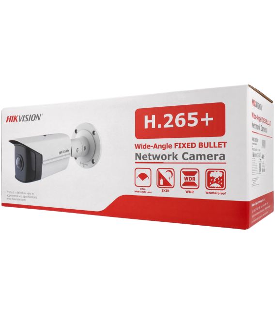 Câmara com fios (PoE) Bullet 4mpx 1.68mm IP67 -Hikvision DS-2CD2T45G0P