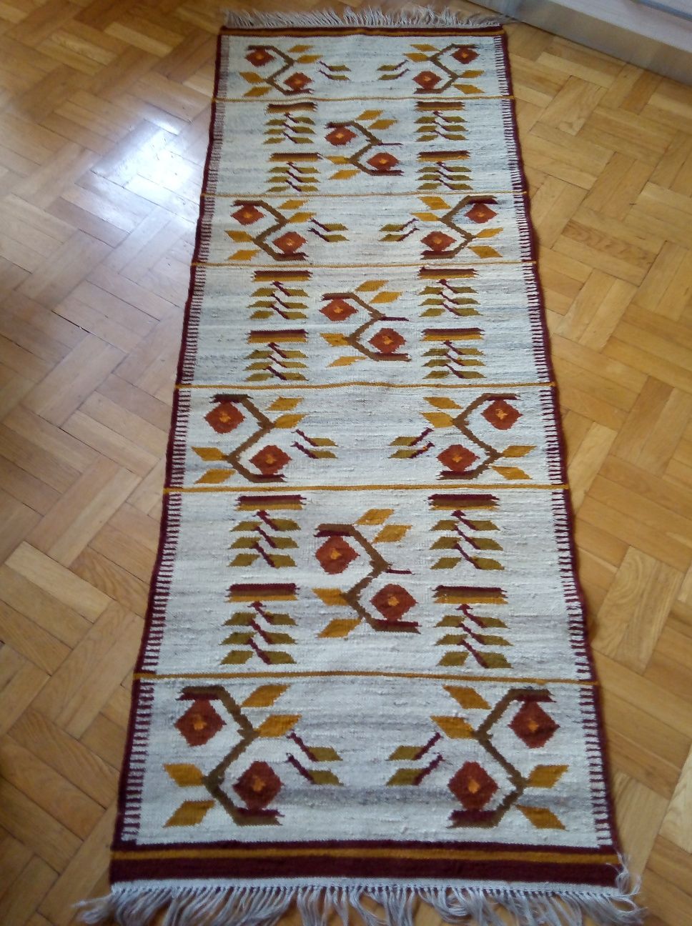 Roman Orszulski PRL Cepelia kilim wełniany