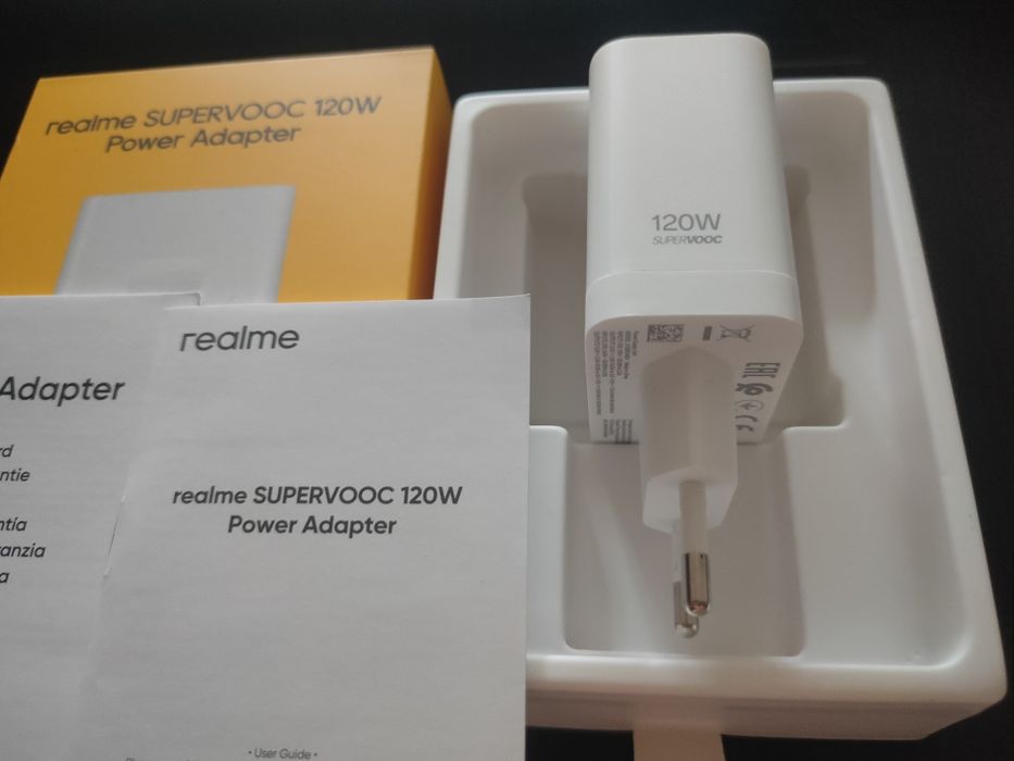 Realme SUPERVOOC 120W EU adapter Оригинал!/НОВОЕ/Кабель Realme 12A