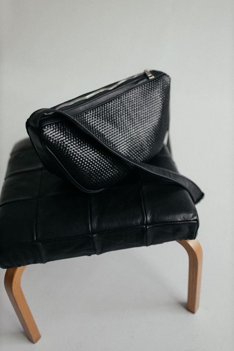 Велика шкіряна сумка, чорна сумка, кожаная сумка