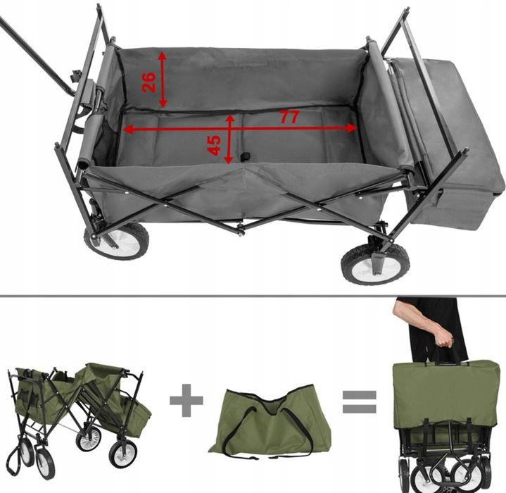 Wózek transportowy ogrodowy