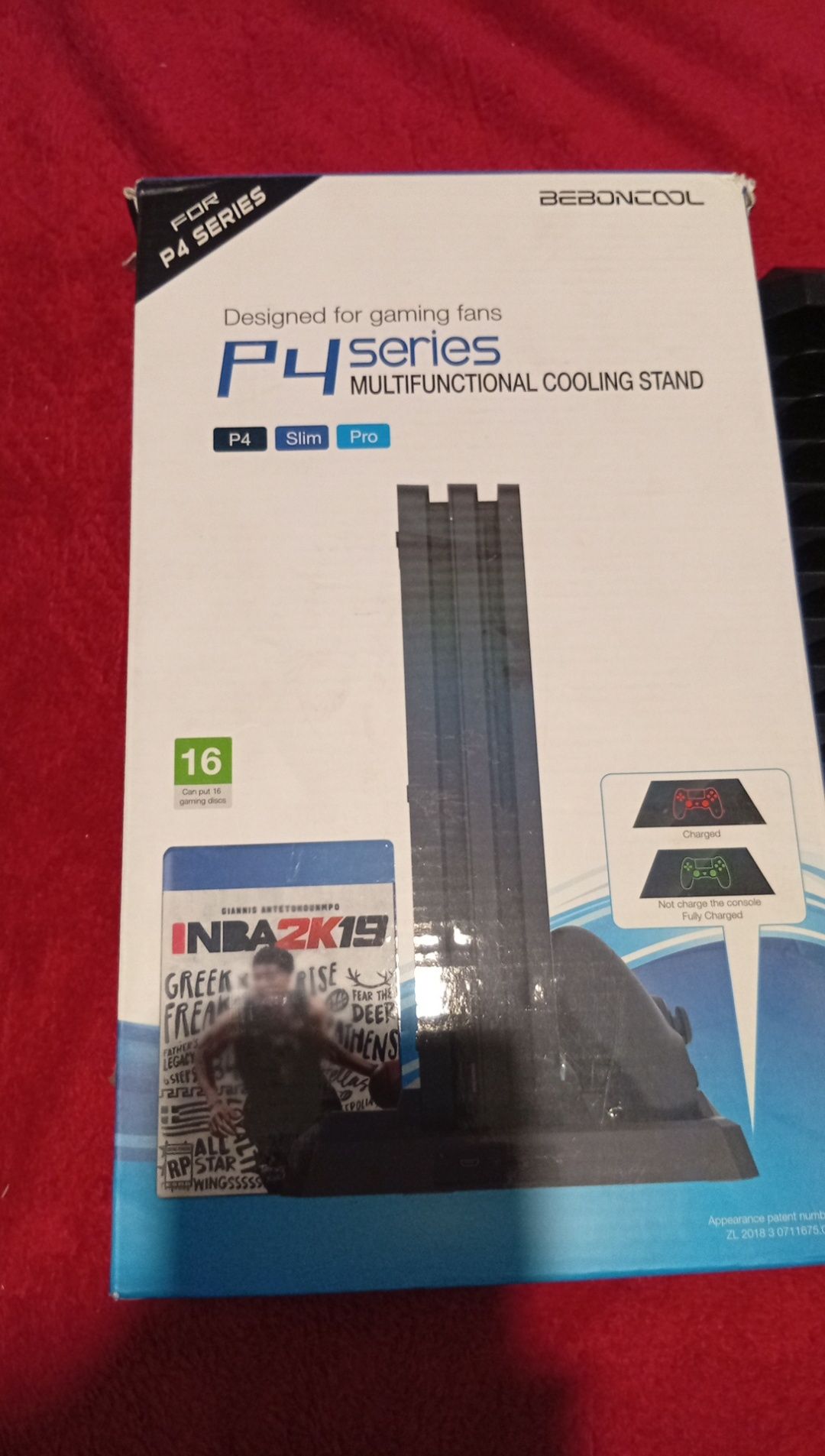 Anytech Podstawka Chłodząca Ładowarka Stojak PS4 Slim Pro
