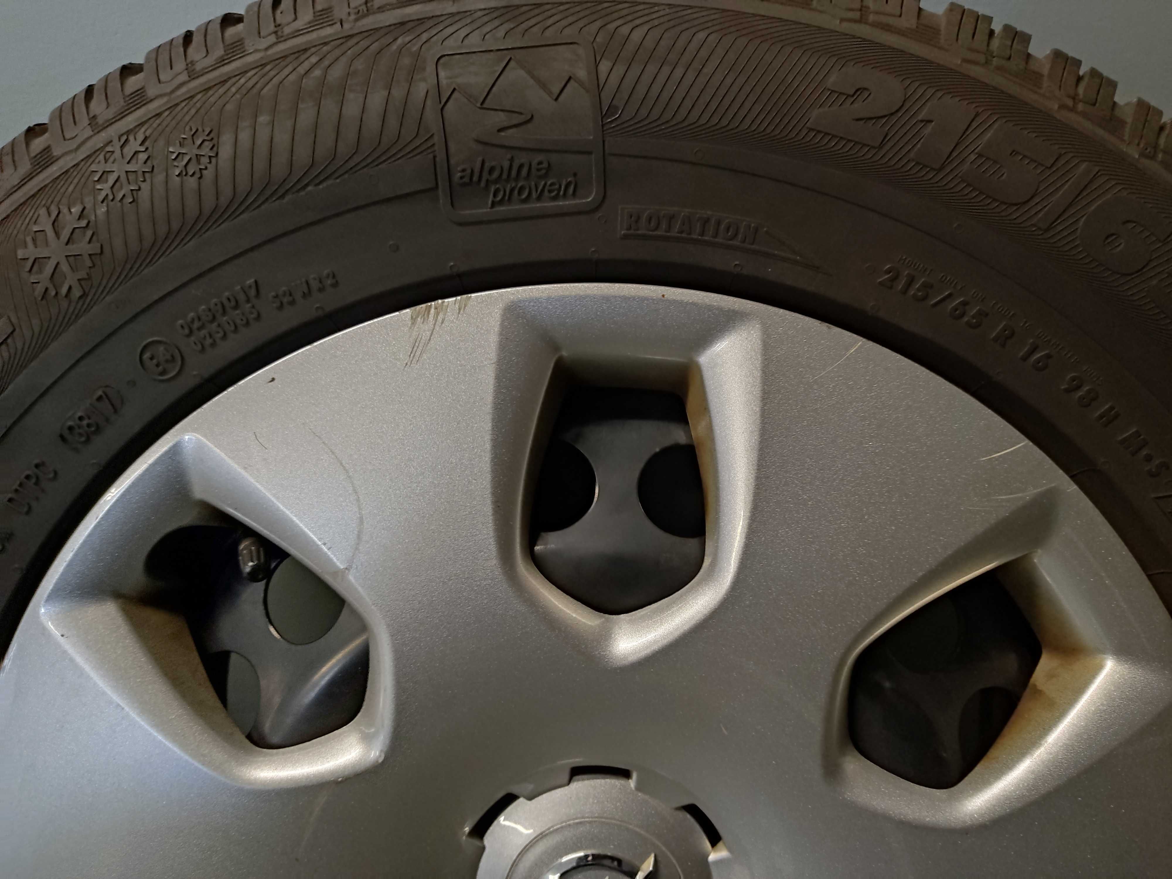 Koła stalowe 16 Opel Mokka 5x105, 215/65R16 Semperit 2017 rok czujniki