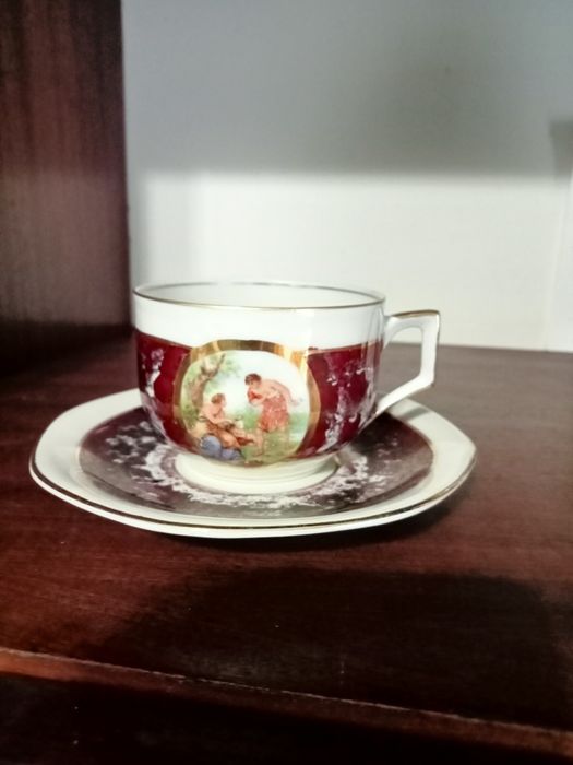 Serviço de café em porcelana