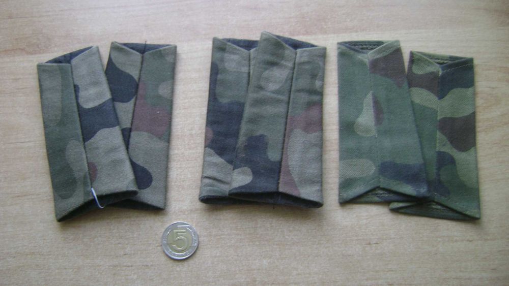 Starocie z PRL - Militaria = Zestaw 6 pagonów wojskowych do wyboru