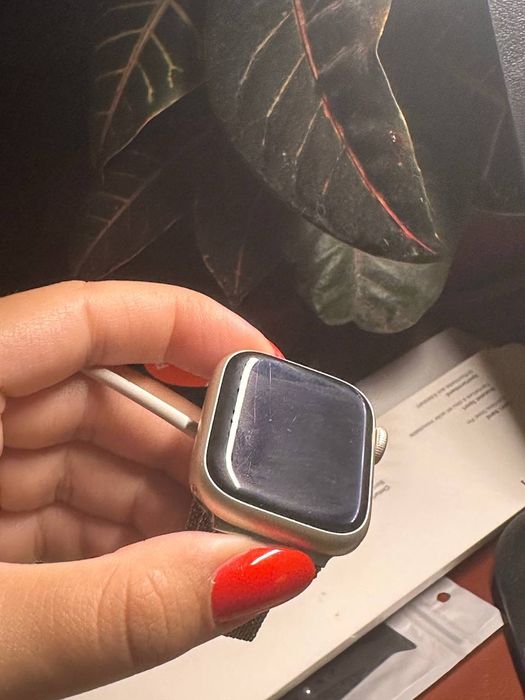 Apple Watch Series 7 41mm Starlight | гарний стан | коробка, ремінці