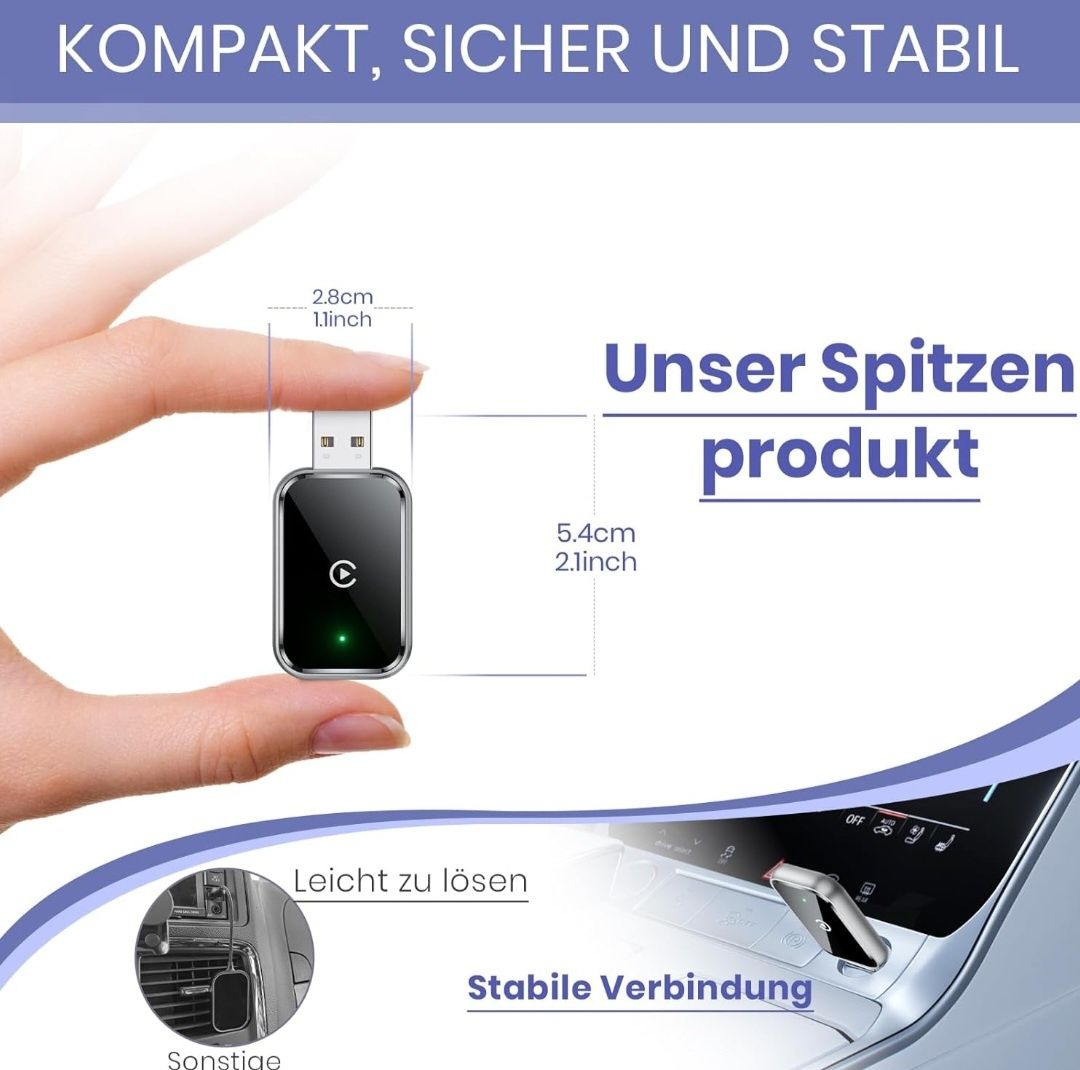 AIZEO CarPlay bezprzewodowy adapter