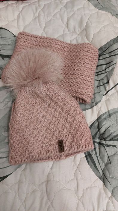 Шапка + хомуток зимові