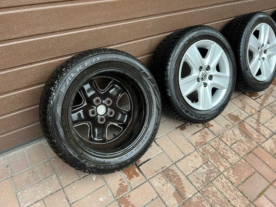 Koła zimowe 5x112 FALKEN 205/55 R16 VW Golf Opony Felgi
