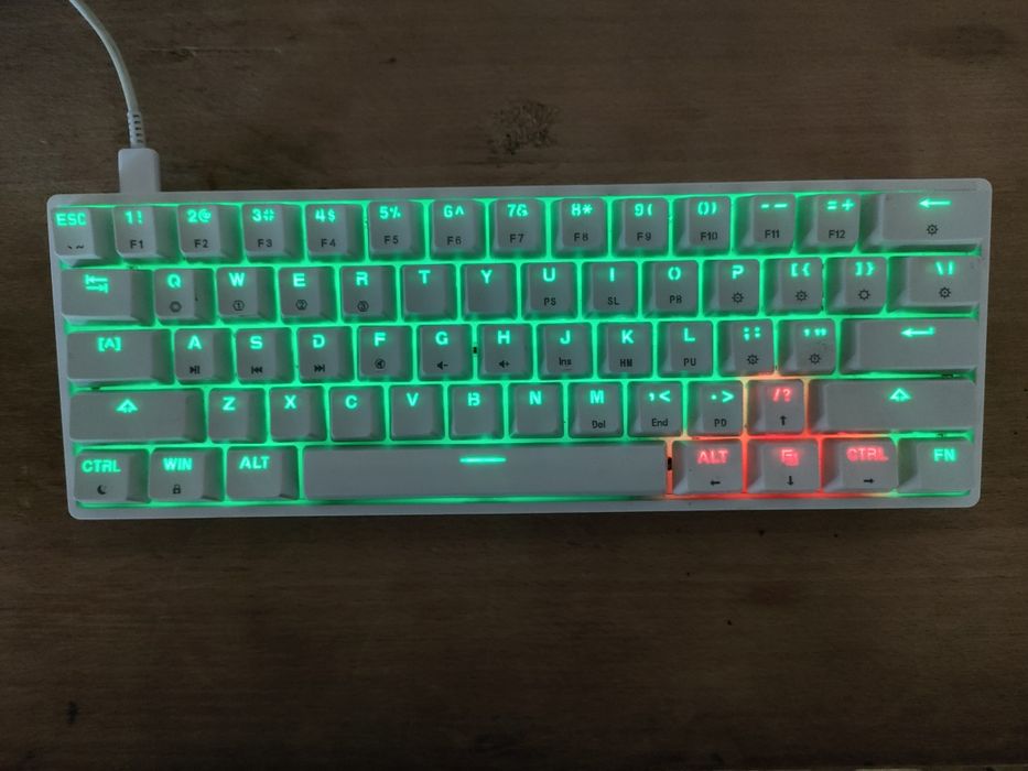 Механічна клавіатура Skyloong GK61 SK61 Gateron Transparent Hot-Swap з