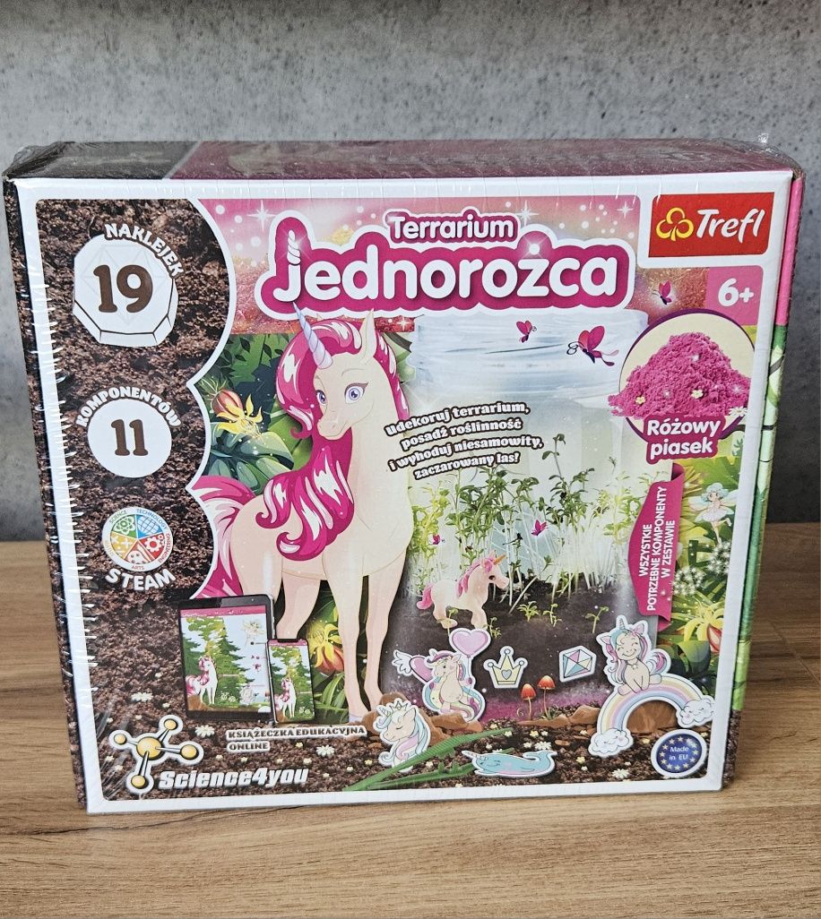 Trefl terrarium jednorożca  zestaw naukowy 6+