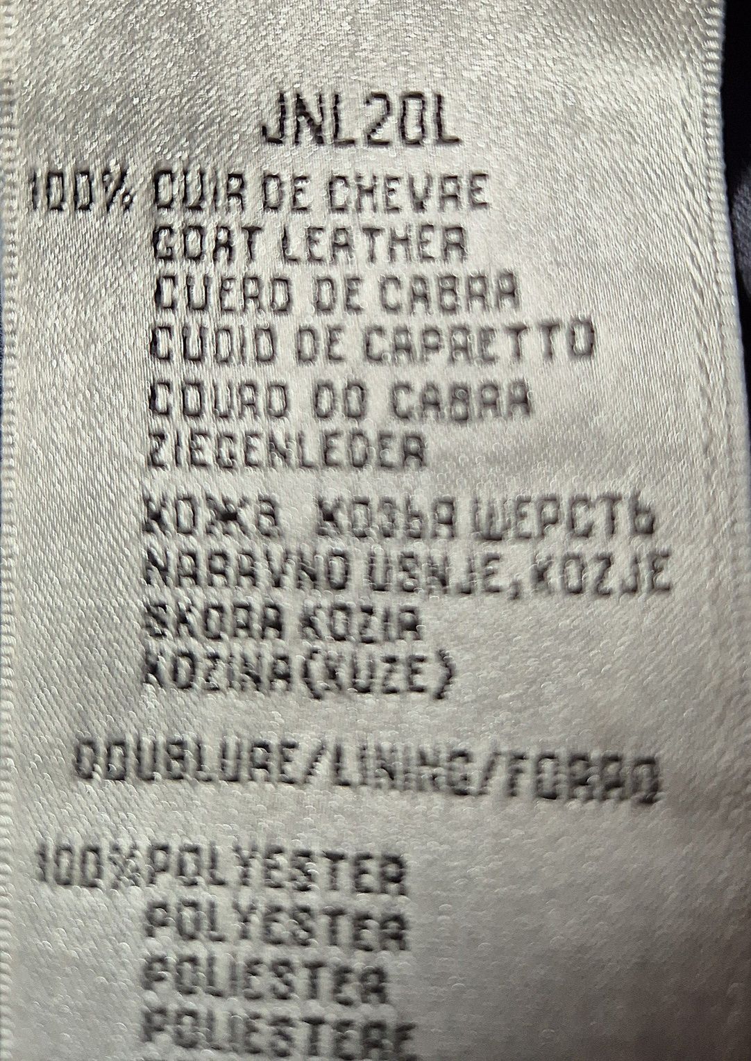 Ramoneska ze skóry w rozmiarze 36