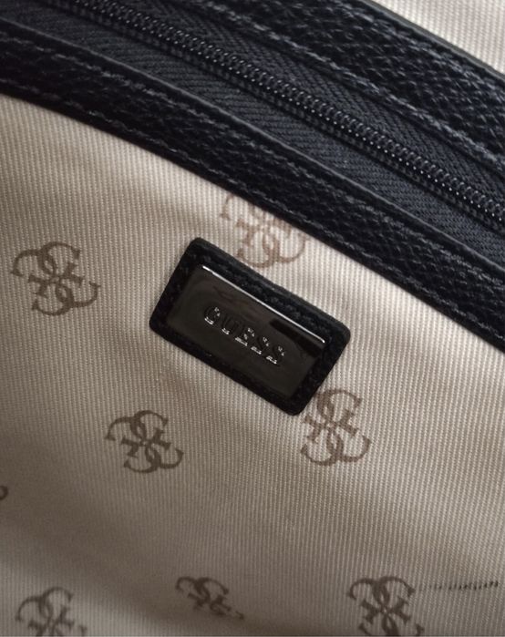 Guess Maime Hobo torebka damska monogram czarna szara