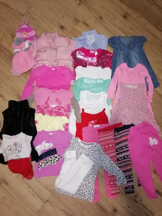 Zestaw 8 dla dziewczynki paka rozmiar 104