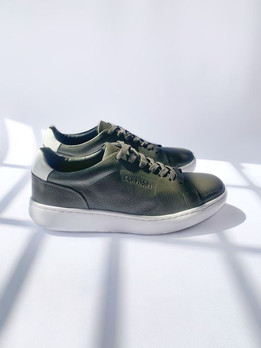 CALVIN KLEIN оригинал. Кожаные мужские туфли хаки 40