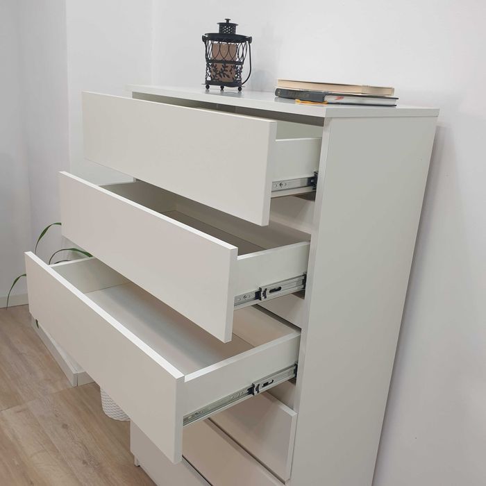 Комод "Ніколь" "Білий".Тумба на шість шухляд без ручок.Меблі в дитячу.